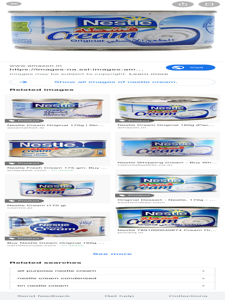 Nestlé Cream: Uses and Ingredients | PDF | Cream | Desserts