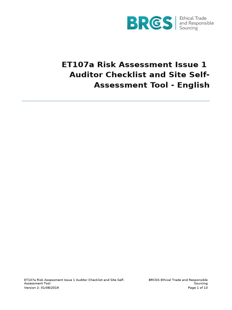 Et107a Brcgs Ethical Risk Assessment Check List English v2 01082019 ...