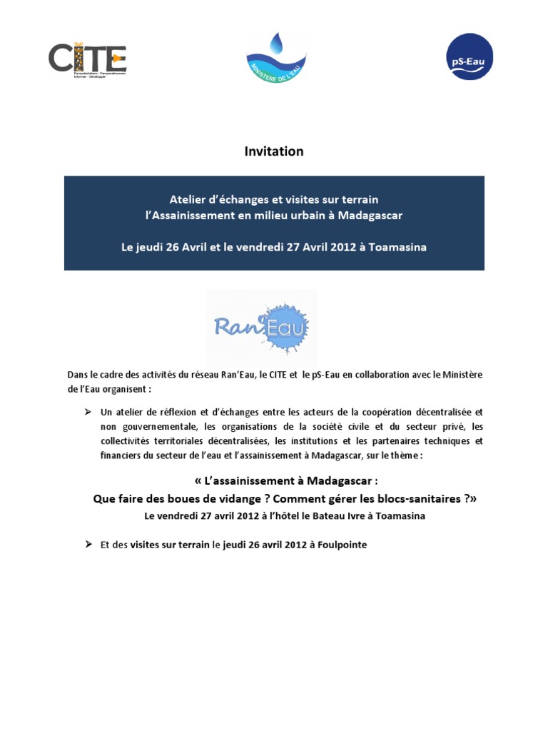 assainissement 27 avril 2012