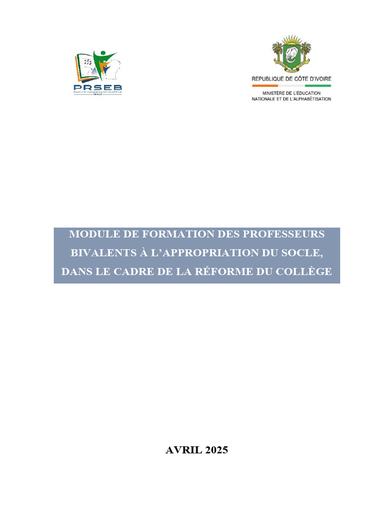 Formation des enseignants sur le S4C | PDF | Apprentissage | Écoles