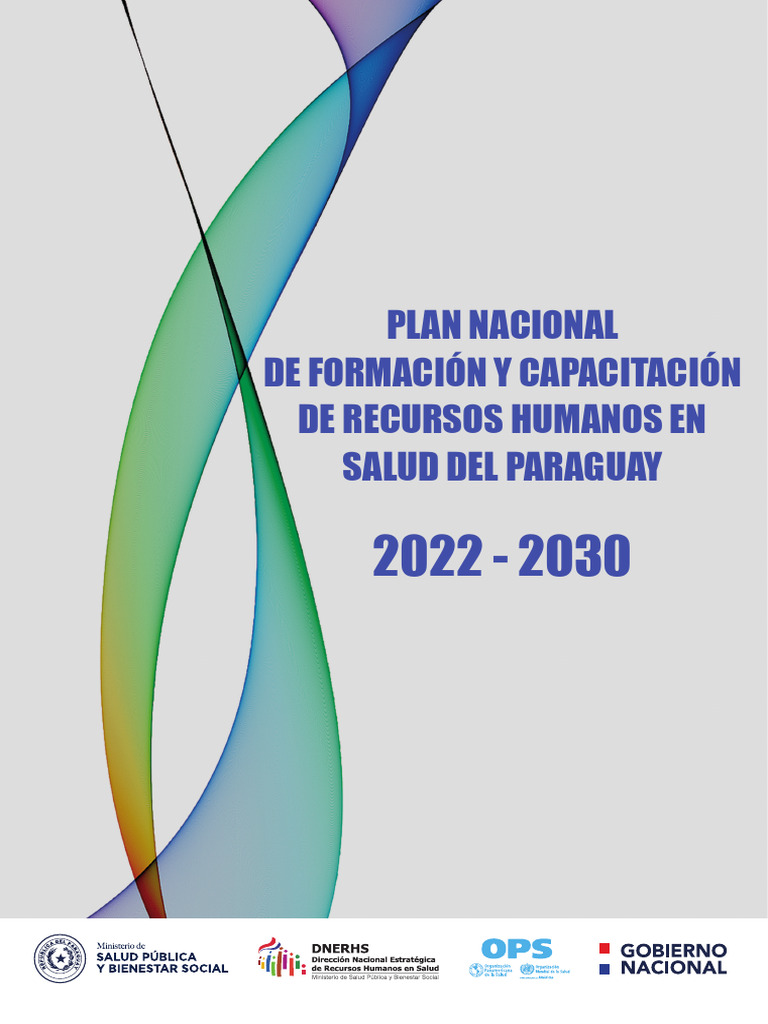 Plan Nacional de Formacion y Capacitacion de Los Recursos Humanos en ...