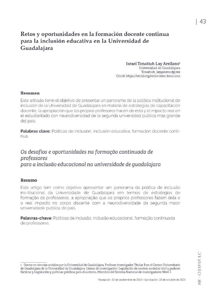 Retos y Oportunidades en La Formación Docente Continua para La ...