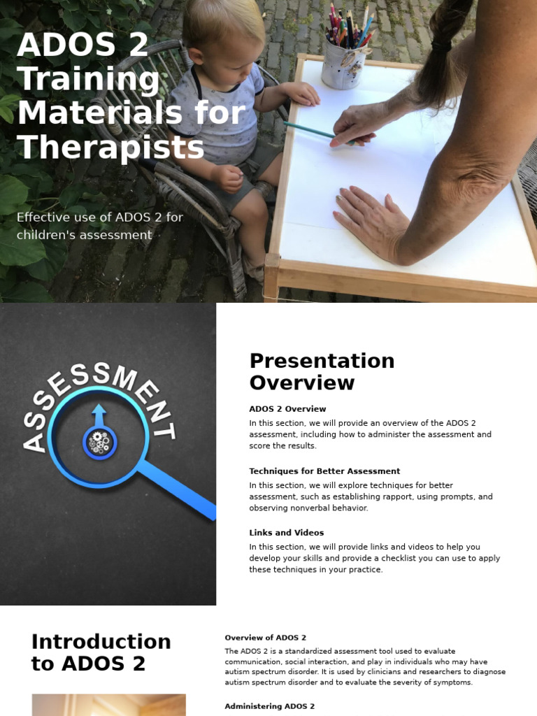 ADOS 2 Training for Effective Assessment | PDF | Nonverbal ...