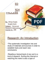 Steps Involved in A Research Process