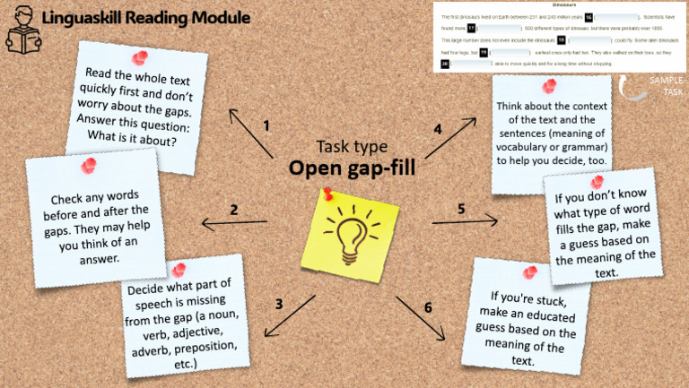 Open Gap-Fill Task Overview | PDF