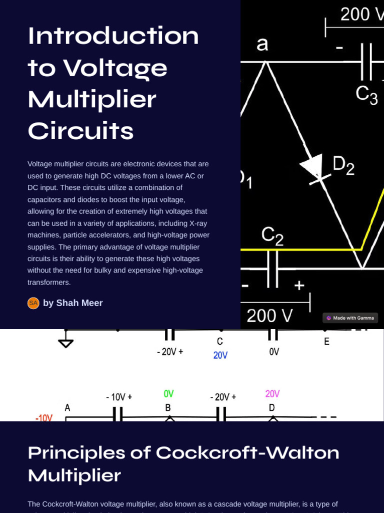 Cockcroft-Walton Voltage Multiplier Guide | PDF | Electric Power ...