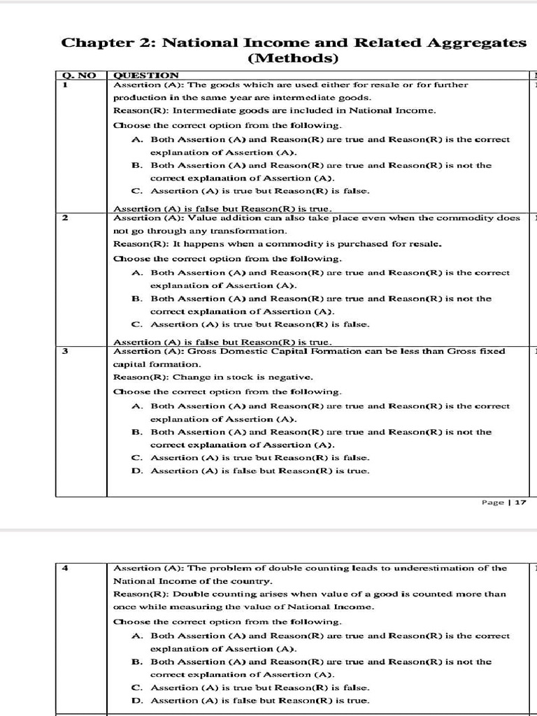 National Income Concepts and Assertions | PDF | Gross Domestic Product ...