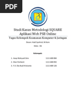 Tugas Kelompok - Studi Kasus Metodologi SQUARE Aplikasi Web PSB Online