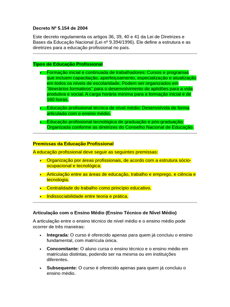 Decreto #5 - Legislação Vigente | PDF