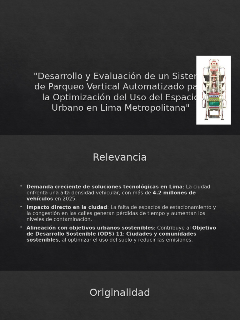 Sistema de Parqueo Vertical en Lima | PDF | Estacionamiento | Lima