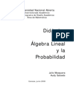 Didactica Del Algebra Lineal y Probabilidad