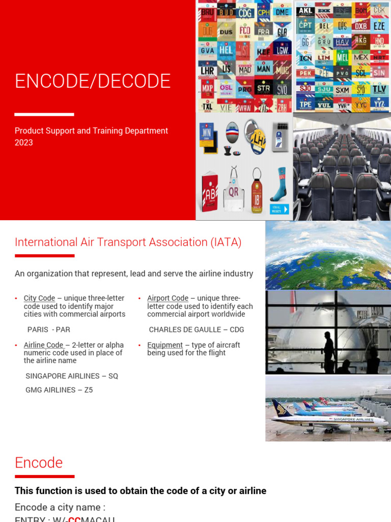 Encode and Decode Airline Codes Guide | PDF | Airlines | Aircraft