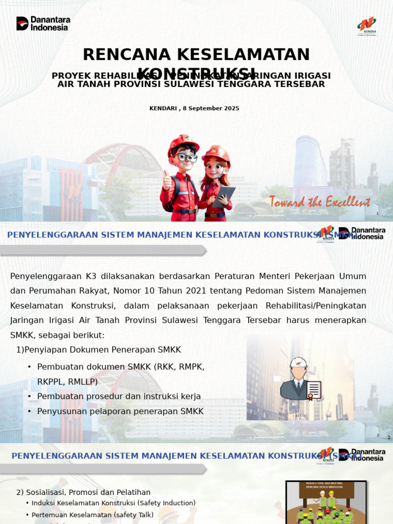 Rencana K3 Proyek Irigasi Sulawesi | PDF