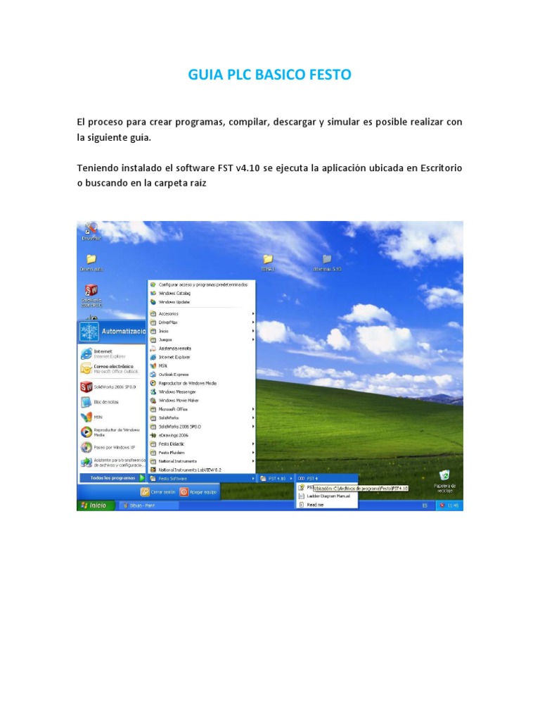 Guía Básica de Software Festo PLC | PDF | Programa de computadora ...