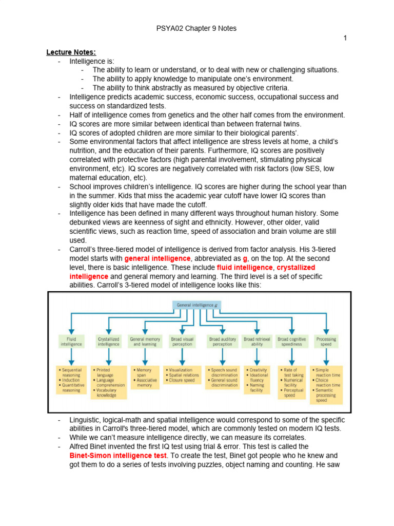 Understanding Intelligence and IQ Testing | PDF | Wechsler Adult ...