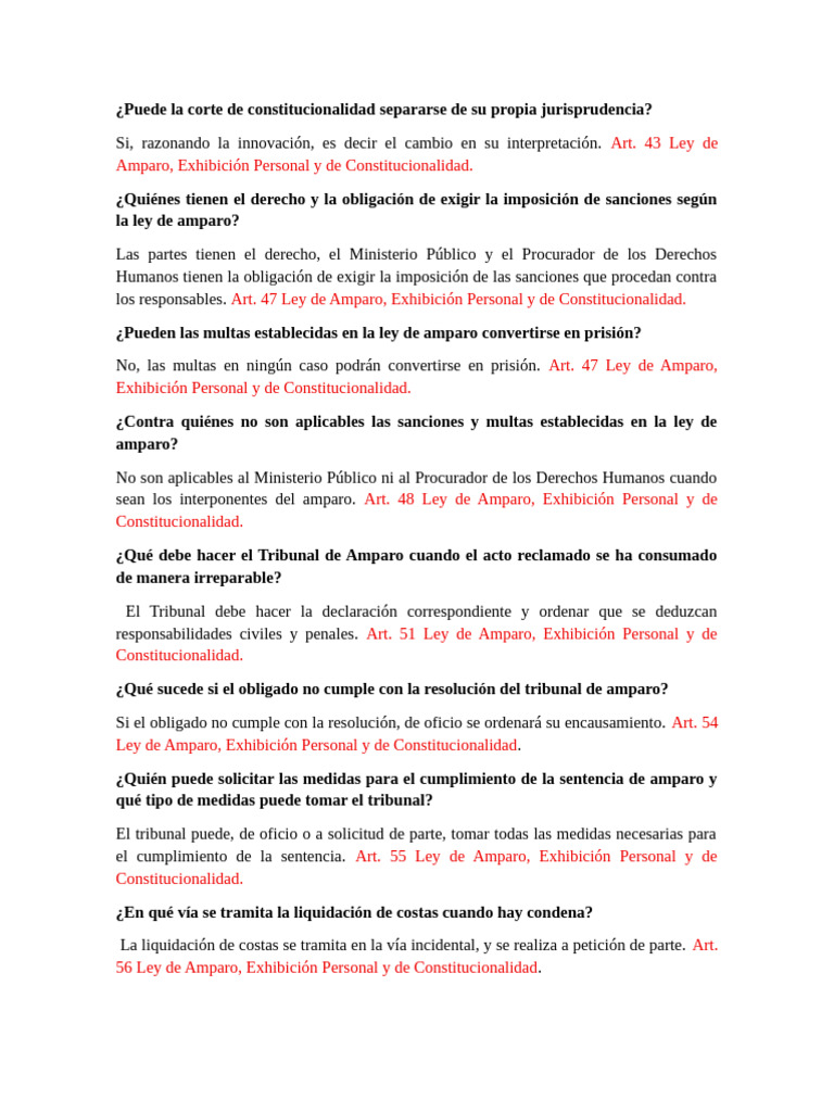 Jurisprudencia y Sanciones en Amparo | PDF | Multa (pena) | Caso de ley