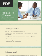 OJT Training Plan Template Sample | PDF | Business