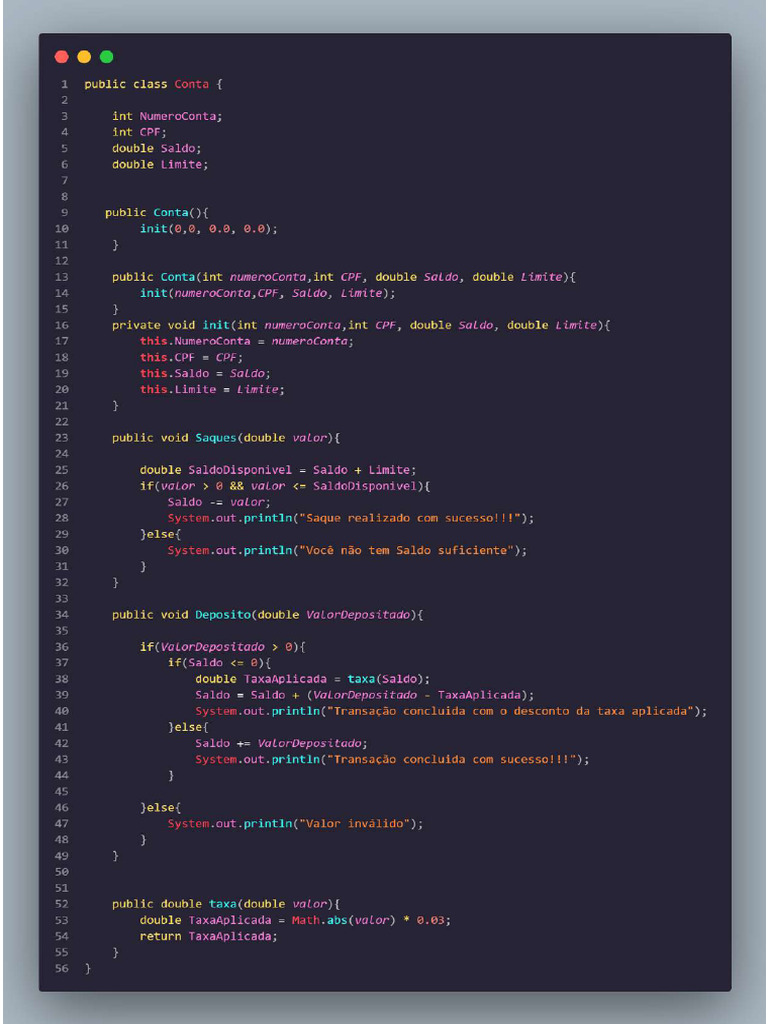 Conta | PDF