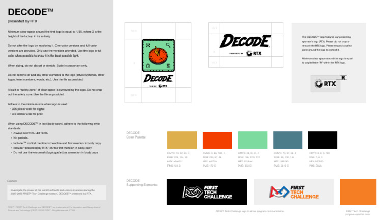 DECODE Logo Usage Guidelines | PDF | Logos | Graphics