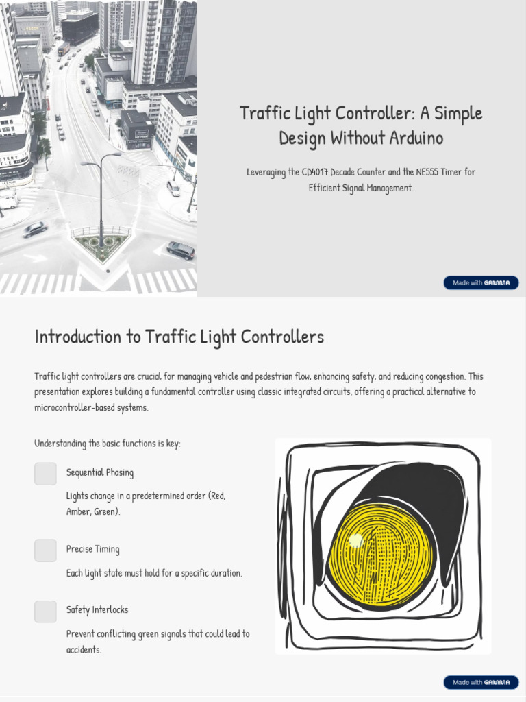 Simple Traffic Light Controller Design | PDF | Traffic Light ...