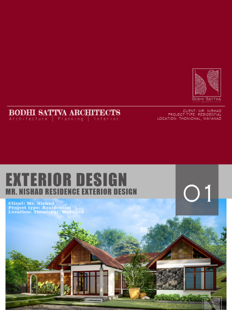 Revised Exterior Design Document - Mr. Nishad, Thonichal | PDF
