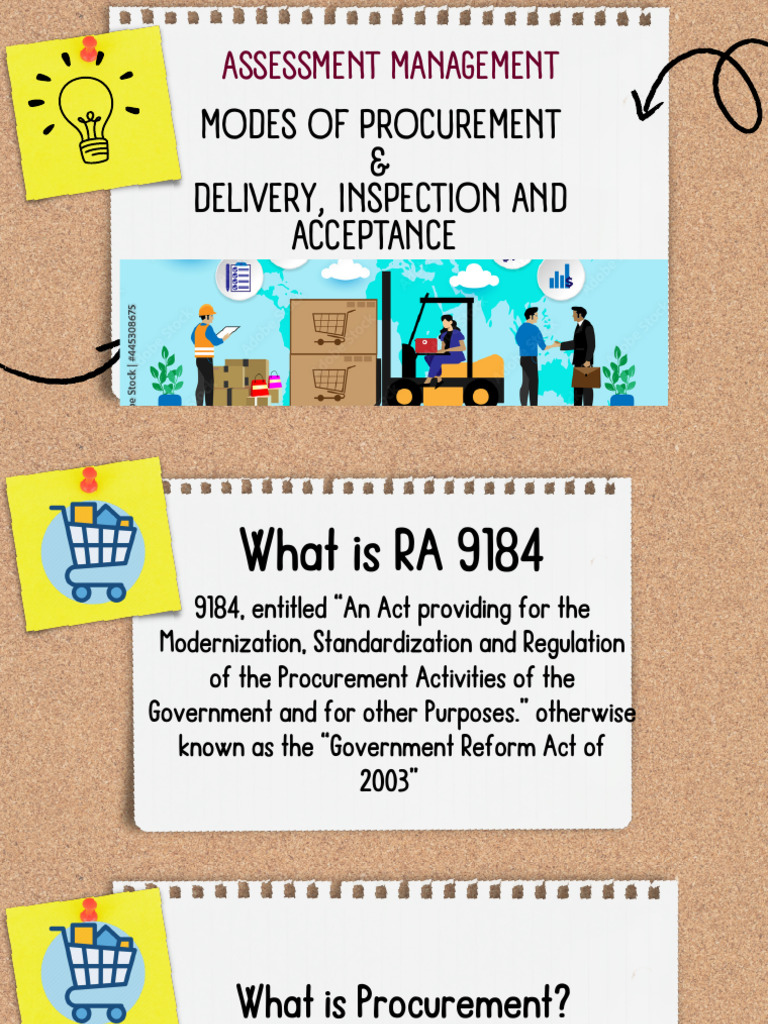 Modes of Government Procurement Under RA 9184 | PDF | Procurement ...