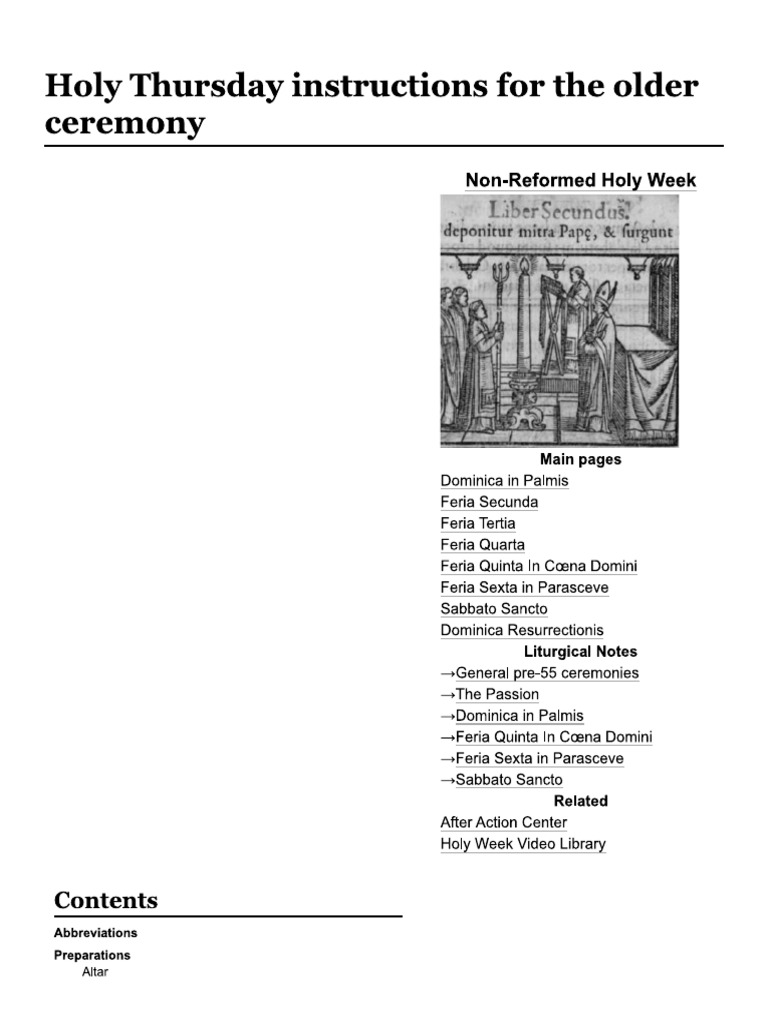 Holy Thursday | PDF