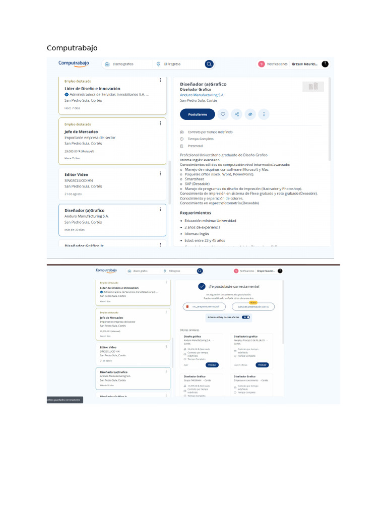 Compu Trabajo | PDF