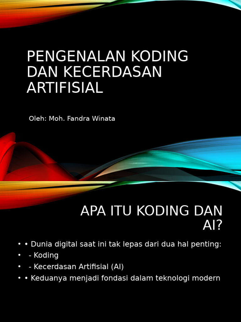 Pengenalan Koding dan Kecerdasan Artifisial | PDF