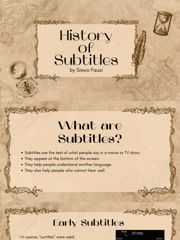 Evolution of Subtitles in Media | PDF