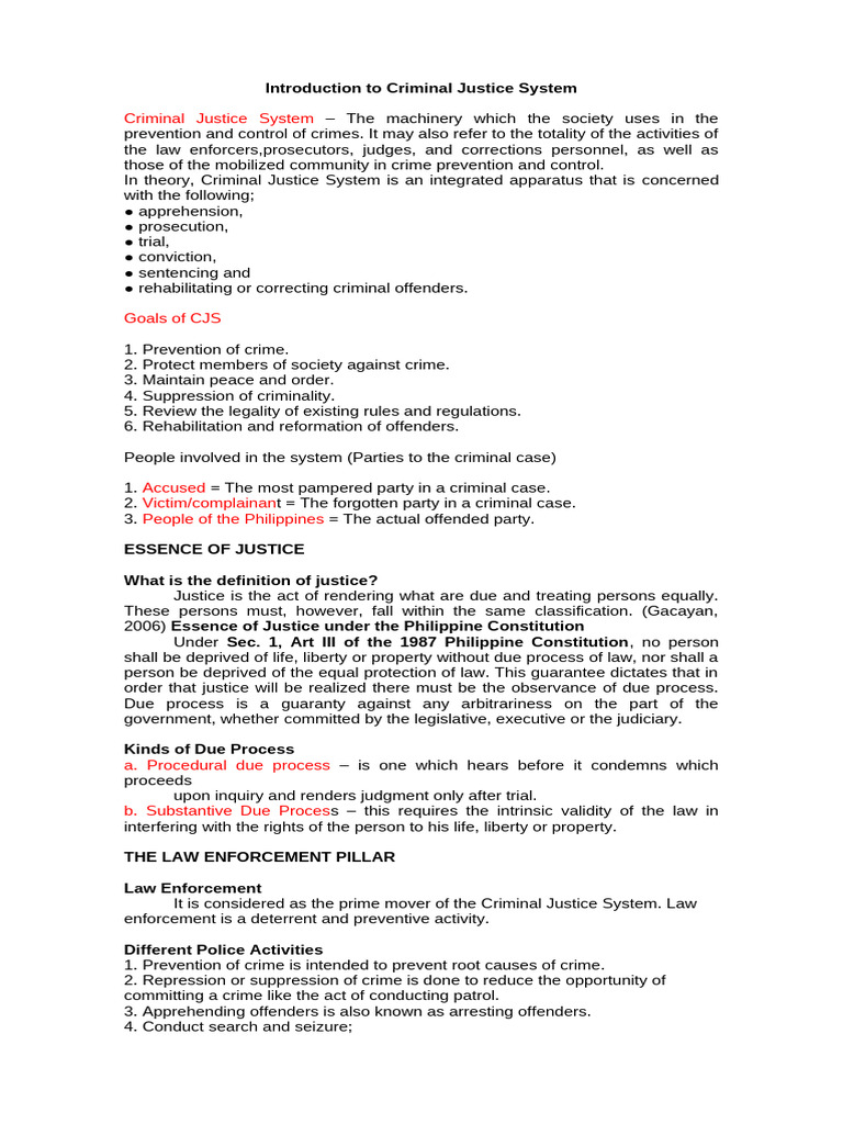 Overview of the Criminal Justice System | PDF | Prison | Prosecutor