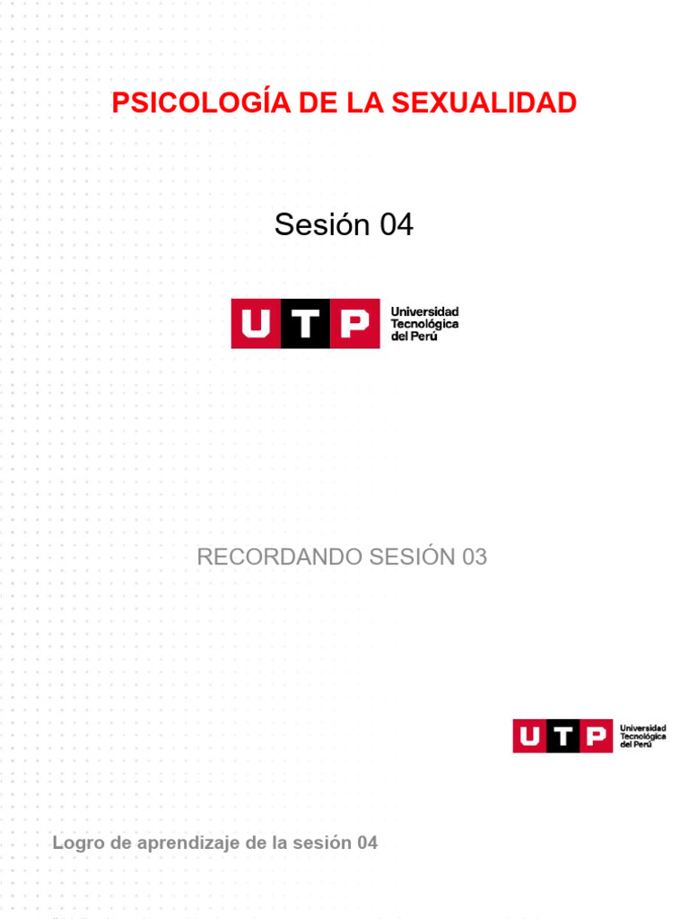 S04 - s1 - Material de Clase | PDF | La sexualidad humana | Estudios de ...