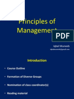 Principles of Management: Iqbal Muneeb