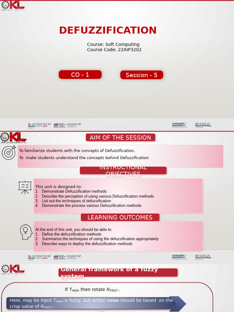 CO1 Defuzzification 05 | PDF | Fuzzy Logic | Mathematical Logic