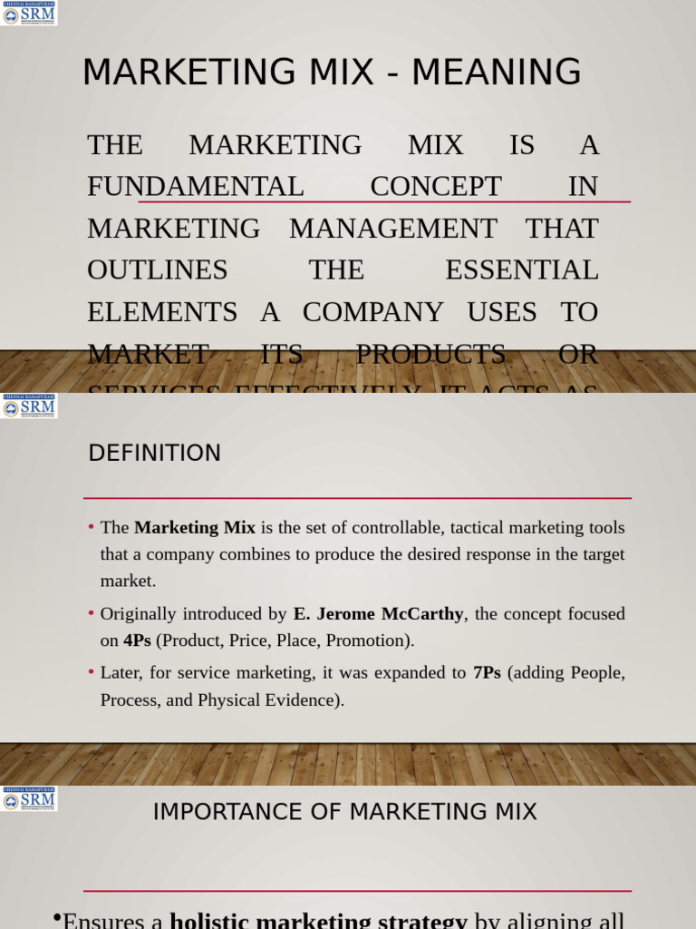 Understanding the Marketing Mix Essentials | PDF