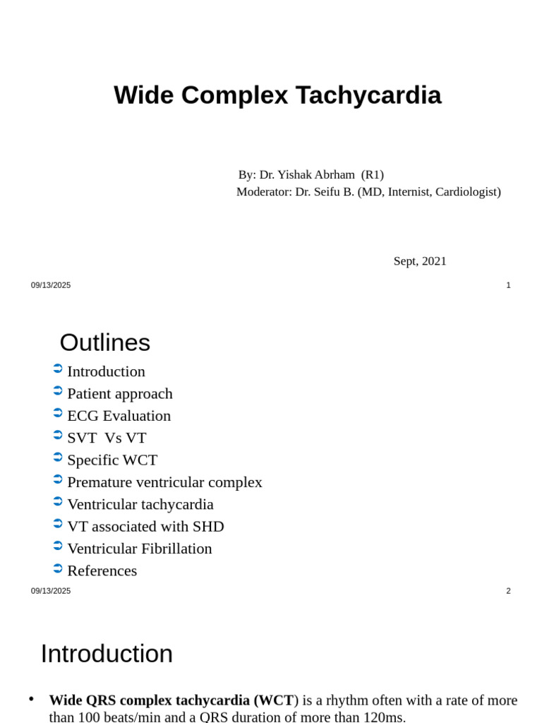Understanding Wide Complex Tachycardia | PDF | Electrocardiography | Heart