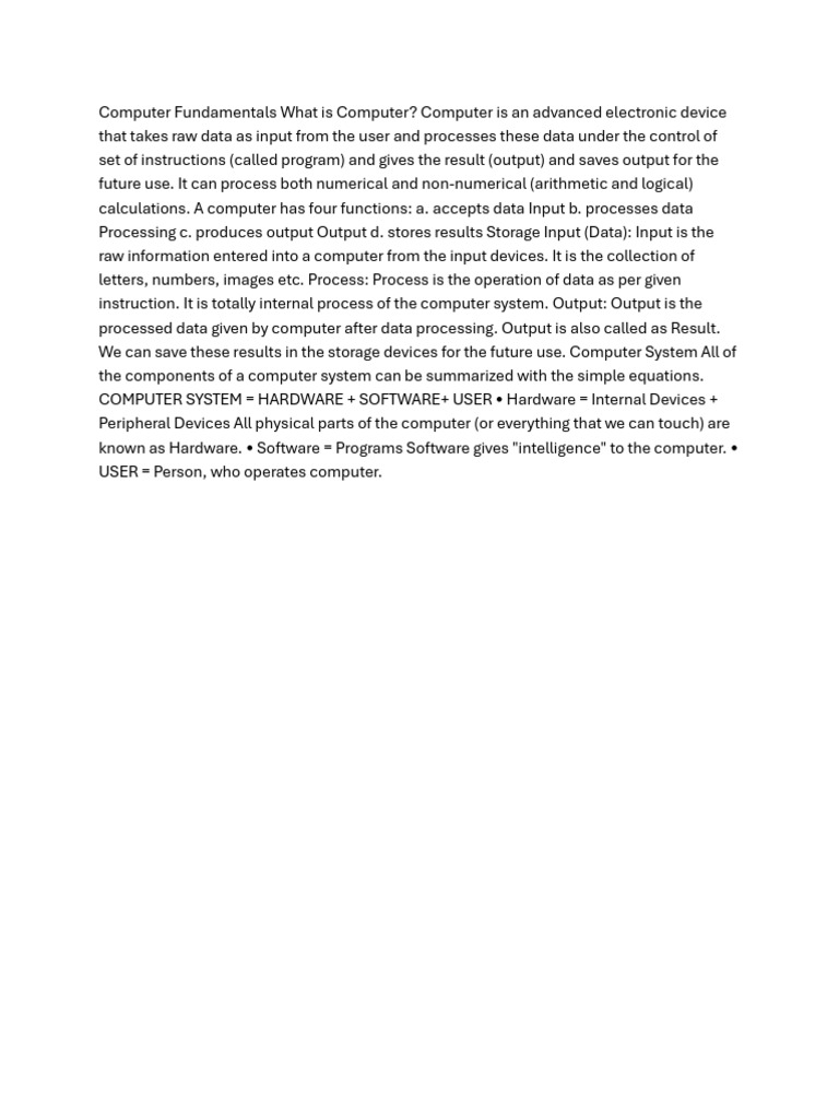 Tally Computer | PDF