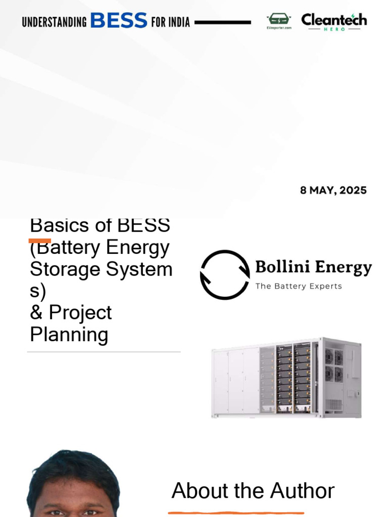 BESS Fundamentals by Rahul Bollini | PDF | Electrical Grid | Transformer