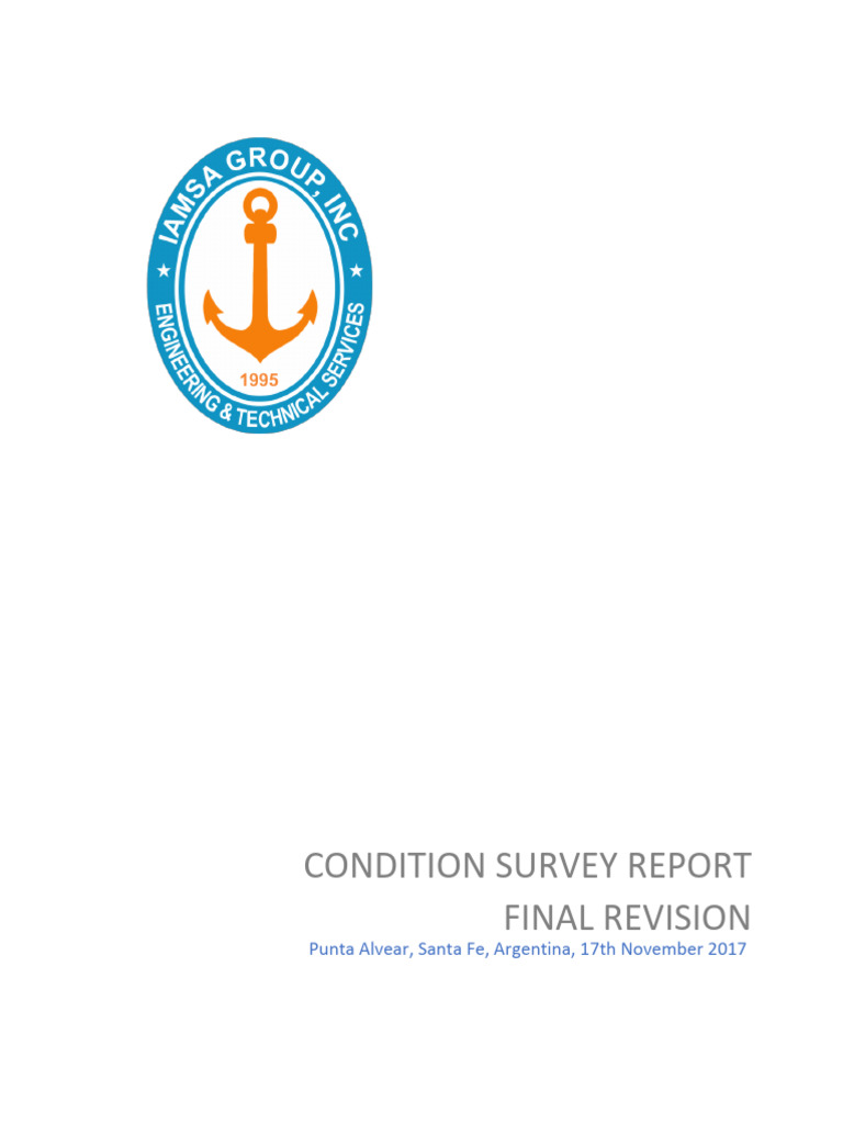 Condition Survey Report: MV Orient Transit | PDF | Ships | Cargo