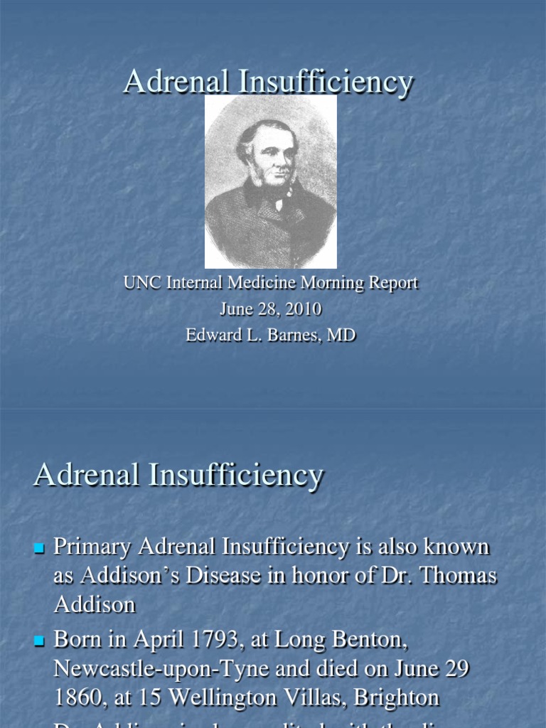 Understanding Adrenal Insufficiency | PDF | Adrenal Gland ...