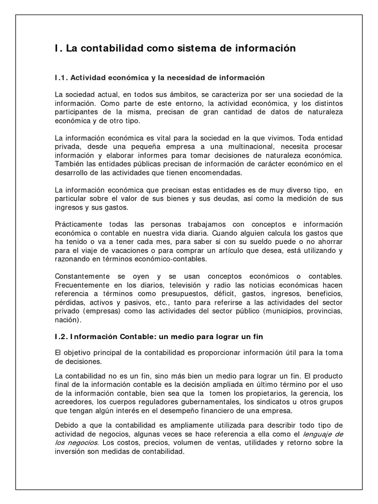 Importancia de la Contabilidad en Decisiones | PDF | Contabilidad ...