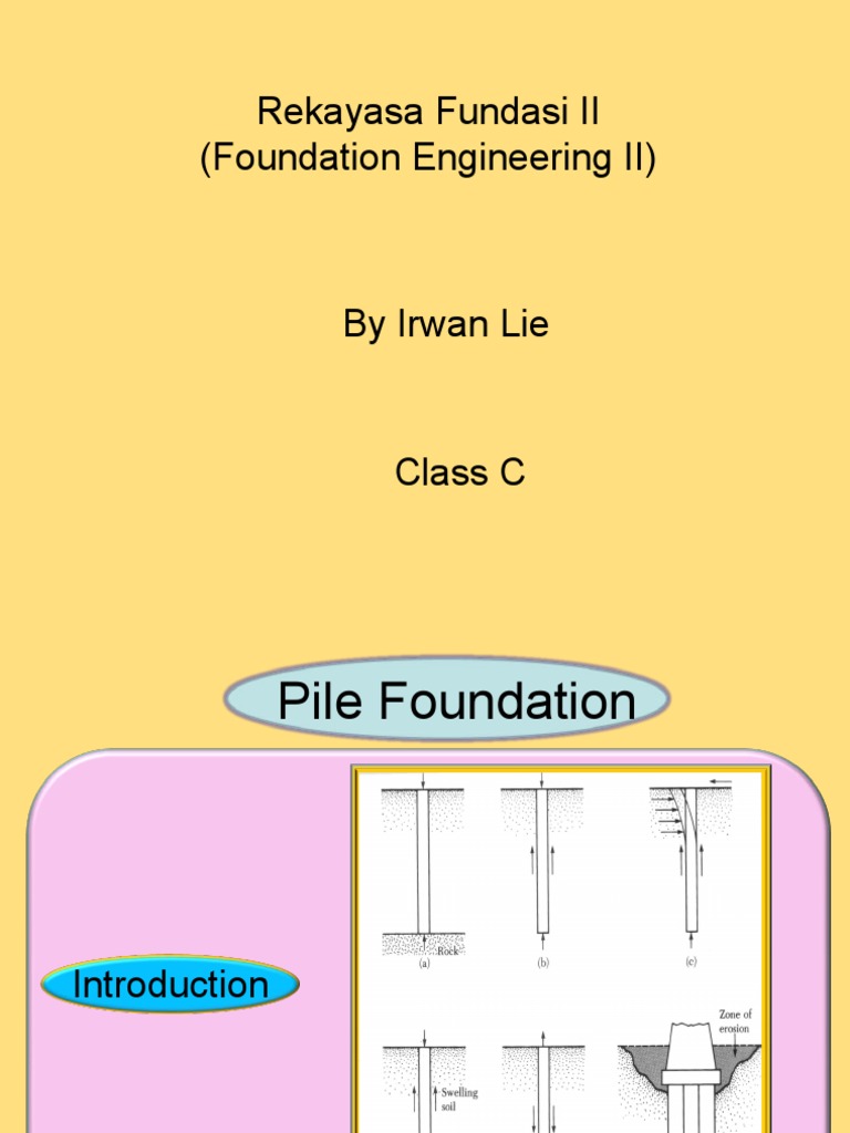 Pile Foundation Pdf Deep Foundation Industries