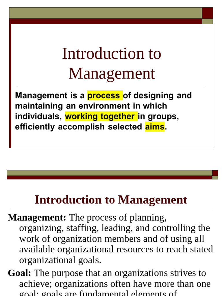 Essentials of Management Functions | PDF | Goal | Human Resources