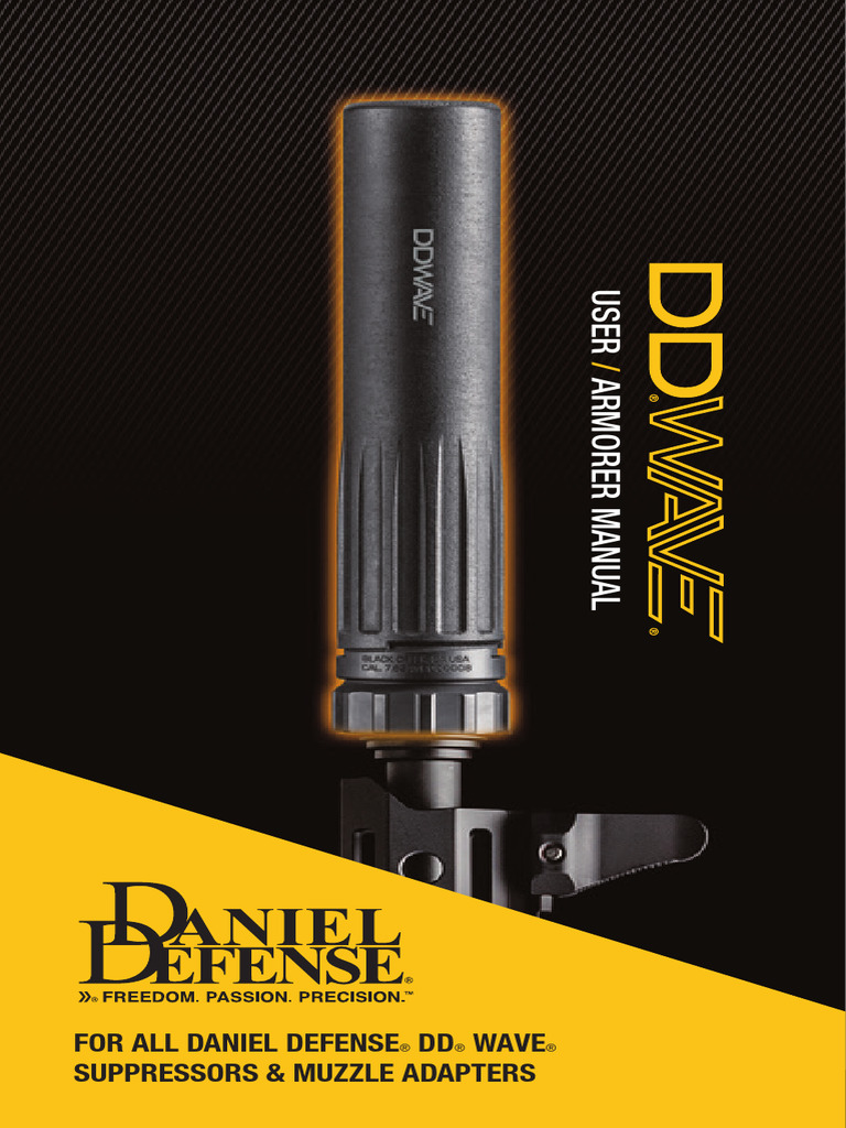 Daniel Defense DD WAVE Suppressor Manual | PDF | Ballistics | Firearms