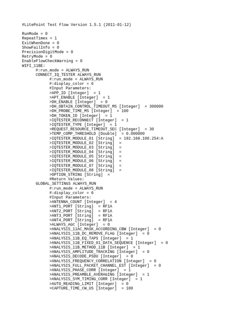 Jupiter PVT SRF 0823 0ms Wifi Rf1a - Ok | PDF | Parameter (Computer ...