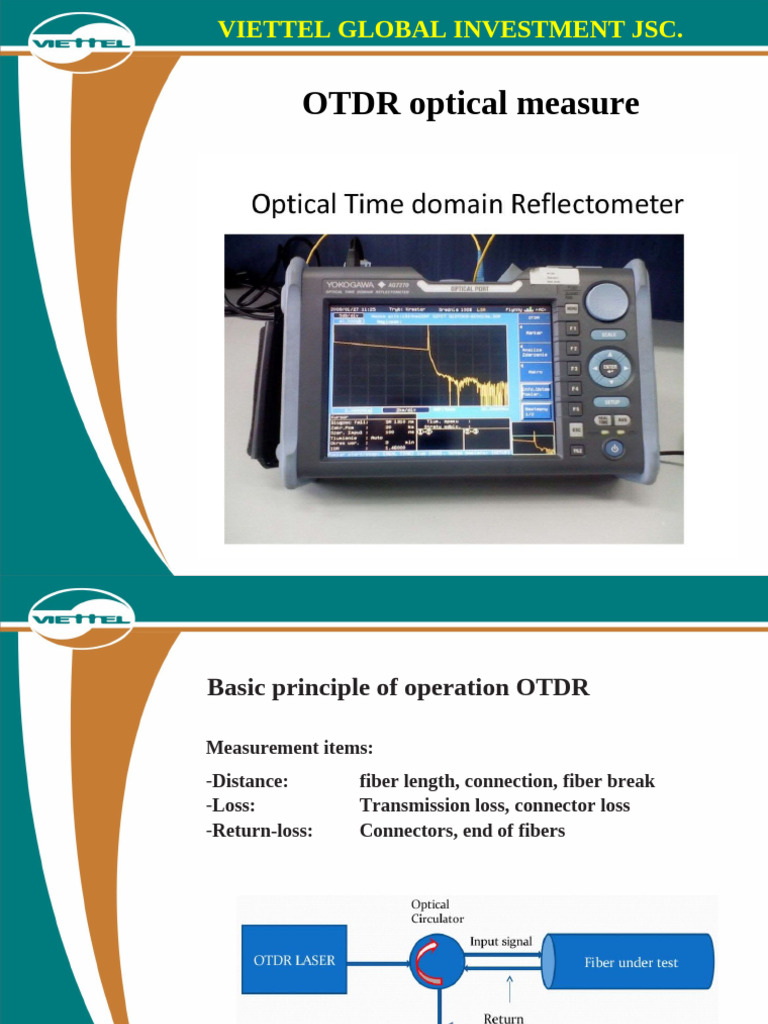 OTDR Measurement Guide and Setup | PDF