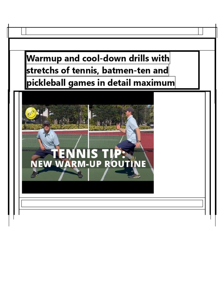 Warm Up and Cool Down Drills | PDF | Foot | Hip