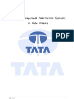 Role of Management Information System in Tata Motors