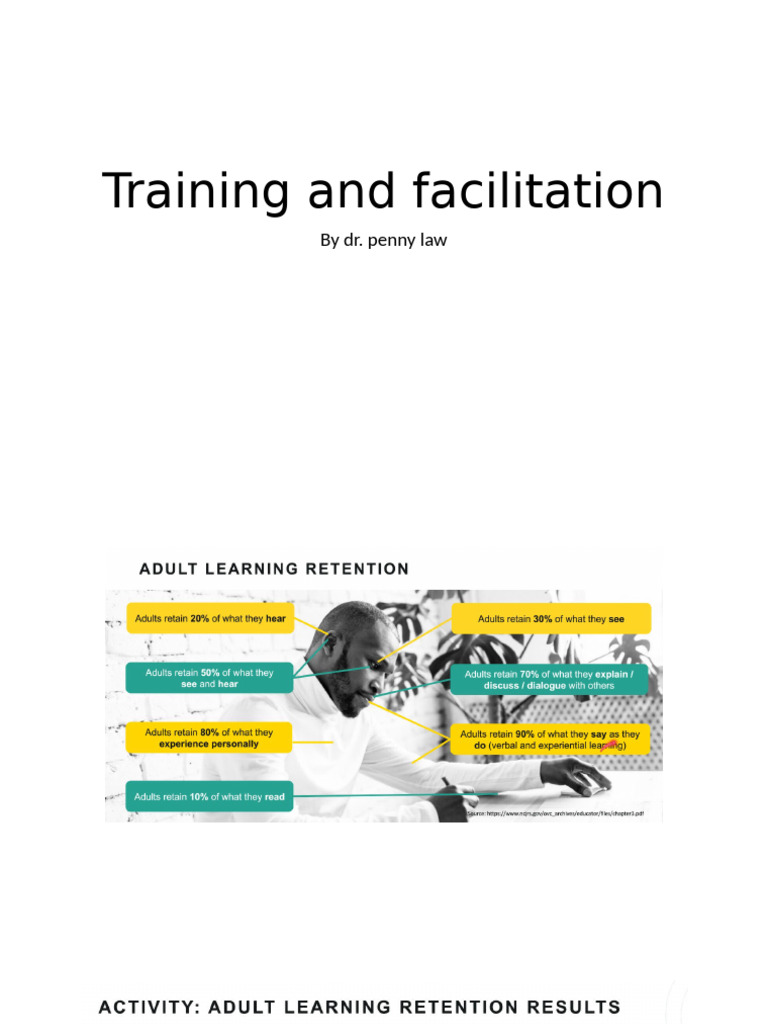 Training and Facilitation | PDF