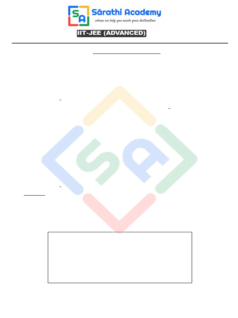 IIT-JEE Advanced Physics Question Paper | PDF | Gases | Temperature